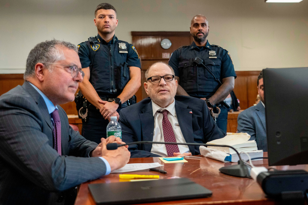 Harvey Weinstein appears in Manhattan criminal court on Wednesday, May 13, 2026, in New York. (Steven Hirsch /New York Post via AP, Pool)