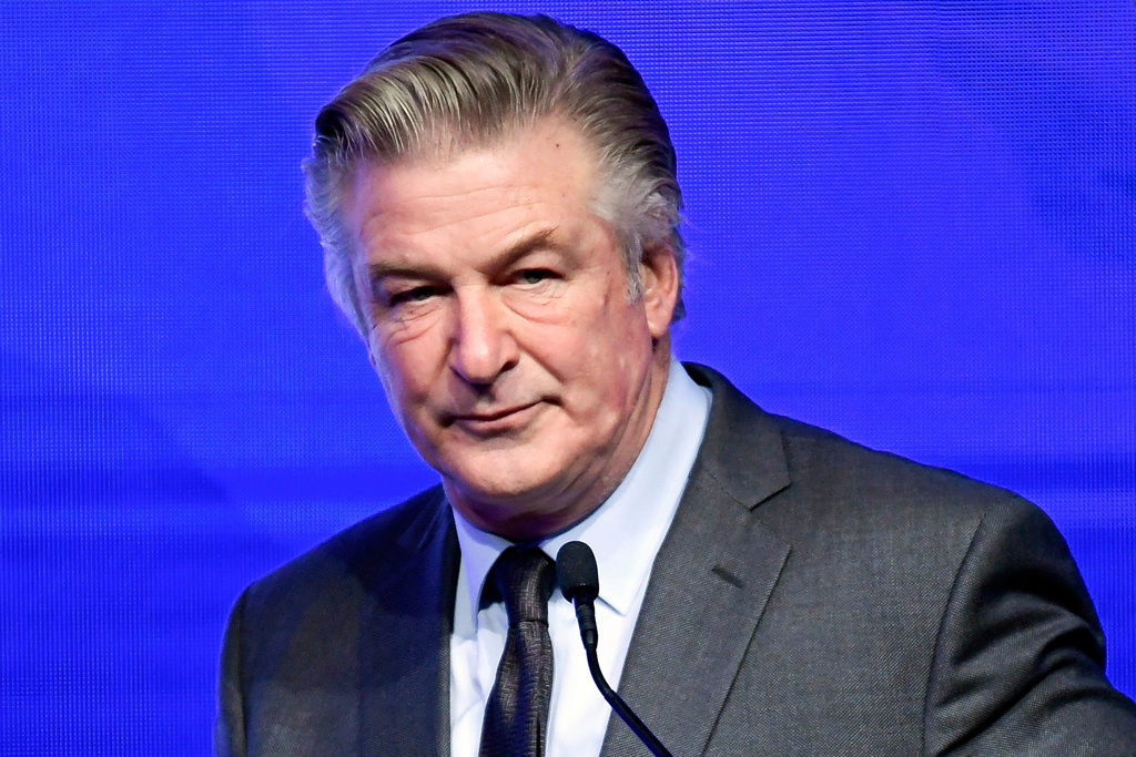 FILE - Alec Baldwin emcees the Robert F. Kennedy Human Rights Ripple of Hope Award Gala at New York Hilton Midtown on Dec. 9, 2021, in New York. (Photo by Evan Agostini/Invision/AP, File)