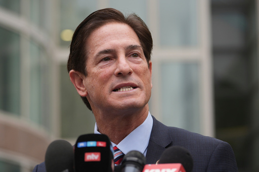 FILE - Los Angeles County District Attorney Nathan Hochman speaks outside of the courthouse in Los Angeles, April 17, 2025. (AP Photo/Damian Dovarganes, File) FILE - Los Angeles County District Attorney Nathan Hochman speaks outside of the courthouse in Los Angeles, April 17, 2025. (AP Photo/Damian Dovarganes, File)