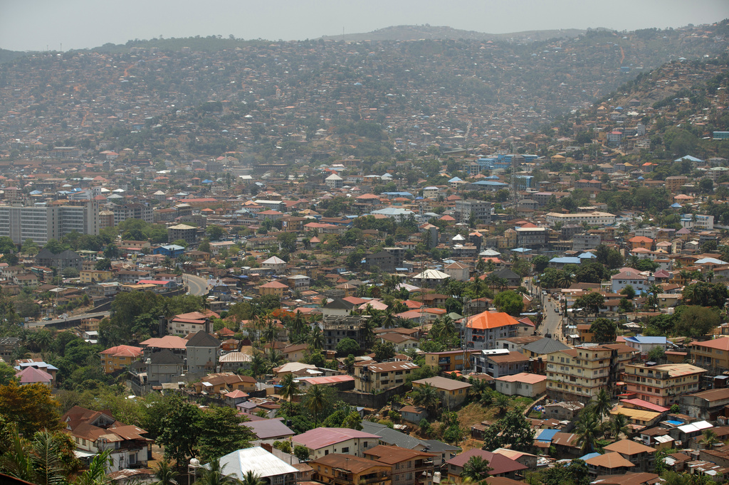 FILE - The city of Freetown, Sierra Leone, is seen on April 28, 2024. (AP Photo/Misper Apawu, File)