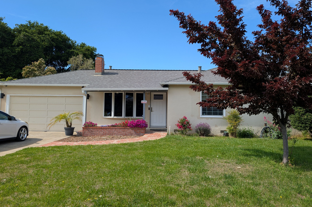 The former home of Steve Jobs’ parents house in Los Altos, Calif., is shown on March 21, 2026. (AP Photo/Michael Liedtke)