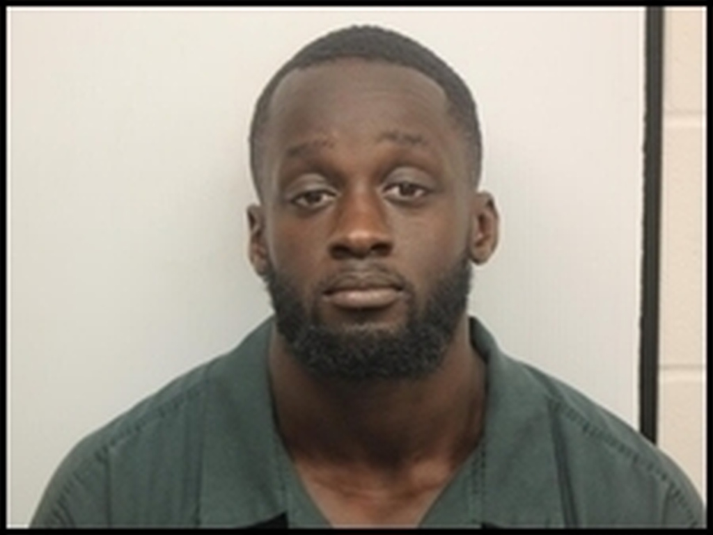 This photo provided by Georgia's Chatham County Sheriff's Office shows Olaolukitan Adon Abel on April 20, 2025. (Chatham County Sheriff's Office via AP)