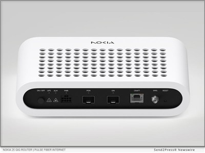 IMAGE CAPTION: Nokia 25 Gig router planned for use with Pulse Fiber Internet's new Vector Fiber 20 Gig plan. | Pulse Fiber Internet, Loveland's community-owned fiber-optic utility, announced the launch of its new 20 gigabits per second residential internet service, making Pulse the first provider in Colorado to offer a symmetrical 20 Gig connection to homes. The introduction of the 20 Gig tier marks a significant milestone for the internet provider's fiber network and reinforces Pulse's role as a regional technology leader.