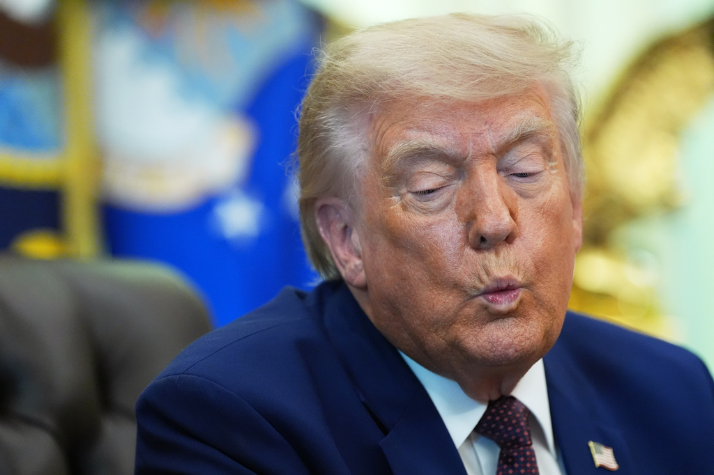 President Donald Trump speaks in the Oval Office of the White House, Wednesday, June 3, 2026, in Washington. (AP Photo/Alex Brandon)