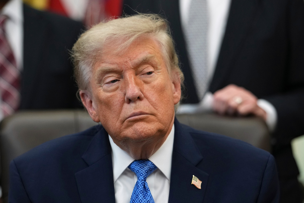 President Donald Trump is pictured in the Oval Office of the White House, Friday, June 26, 2026, in Washington. (AP Photo/Julia Demaree Nikhinson)