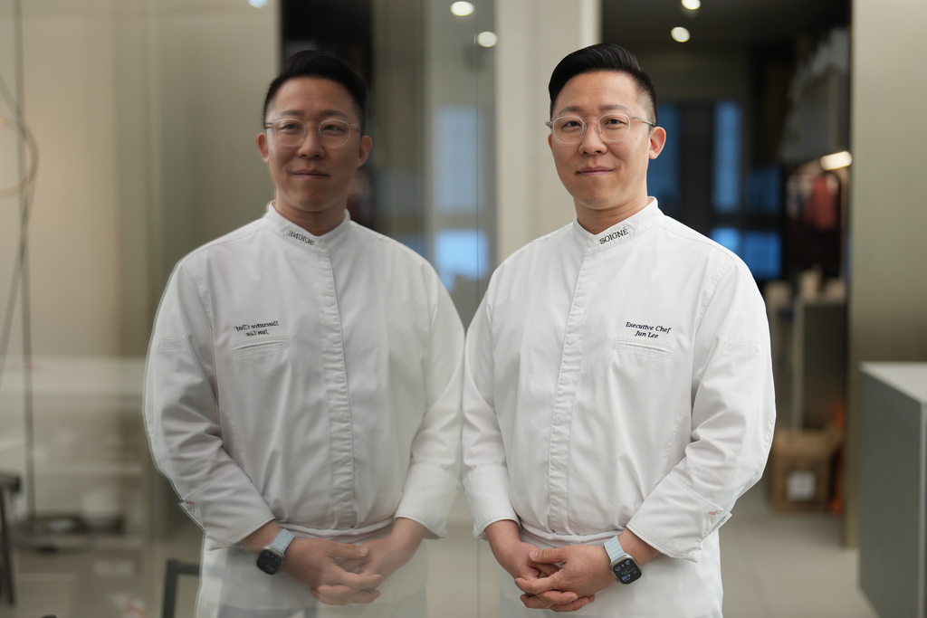 Jun Lee, co-owner and executive chef of SOIGNÉ restaurant Group Inc., poses for a photo in Seoul, South Korea, Thursday, Jan. 29, 2026. (AP Photo/Lee Jin-man)