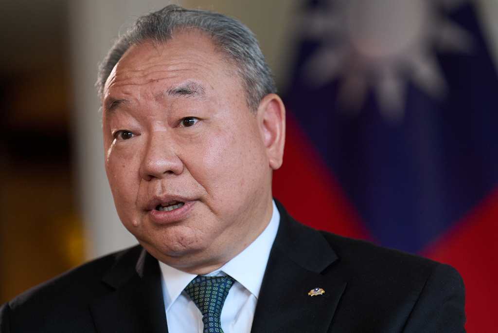 Taiwan's top diplomat in Washington, Alexander Yui Tah-ray speaks during an interview, Wednesday, June 17, 2026, at the Twin Oaks Estate in Washington. (AP Photo/Jacquelyn Martin)
