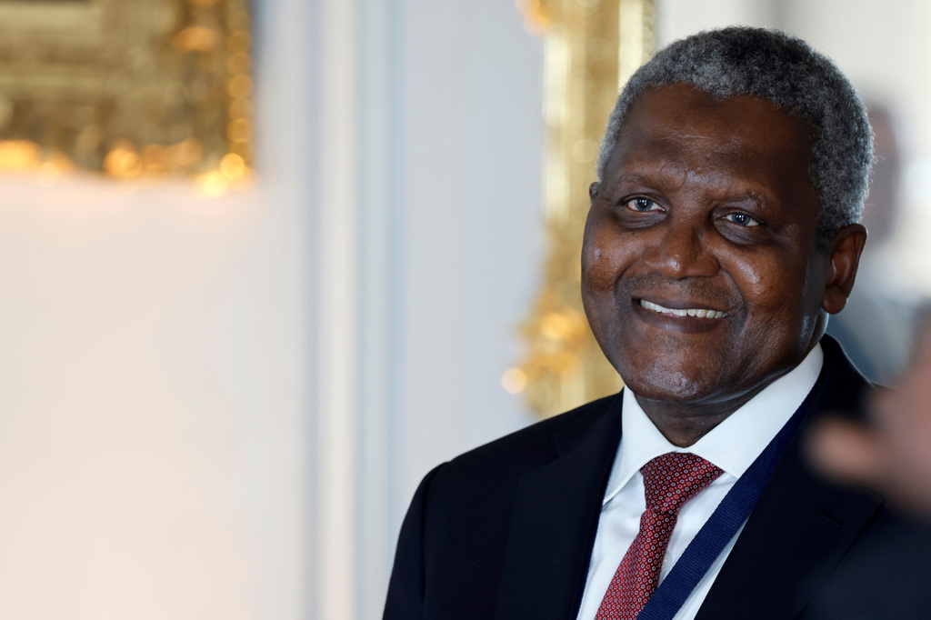 FILE - Nigerian multinational industrial conglomerate Dangote Group's CEO Aliko Dangote during the seventh "Choose France Summit", aiming to attract foreign investors to the country, at the Chateau de Versailles, outside Paris, Monday, May 13, 2024. (Ludovic Marin, Pool via AP, File)