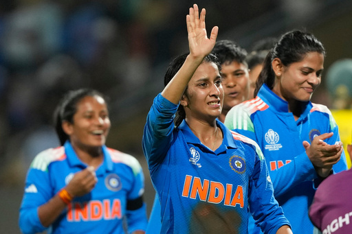 India's Jemimah Rodrigues celebrates after winning the ICC Women's Cricket World Cup cricket semi final against Australia in Navi Mumbai, India, Thursday, Oct. 30, 2025. (AP Photo/Rajanish Kakade) India's Jemimah Rodrigues celebrates after winning the ICC Women's Cricket World Cup cricket semi final against Australia in Navi Mumbai, India, Thursday, Oct. 30, 2025. (AP Photo/Rajanish Kakade)