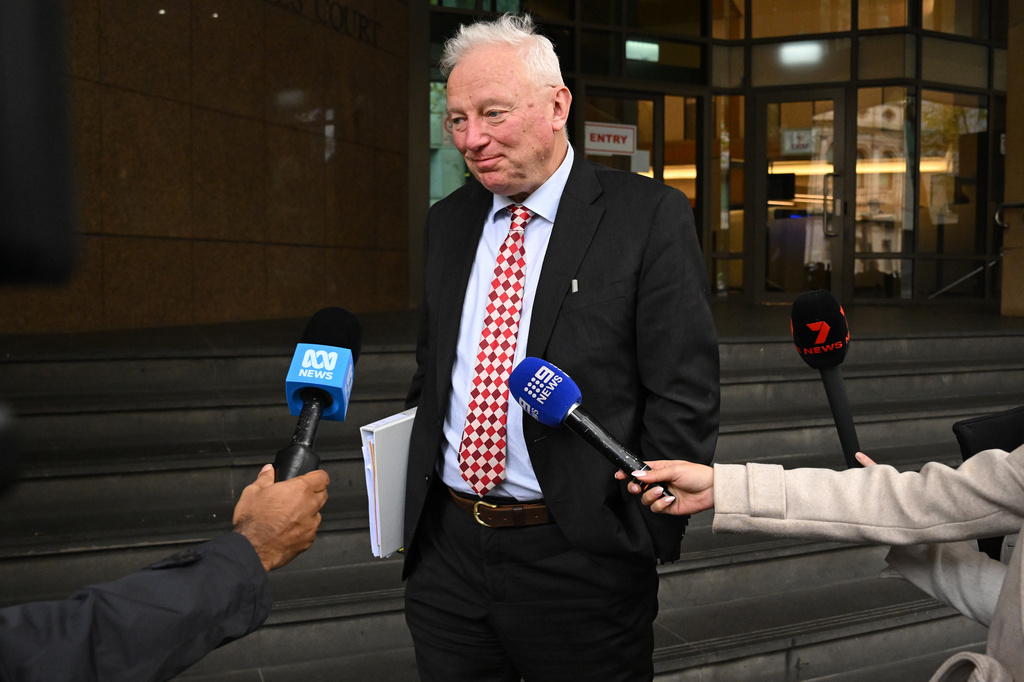 Barrister Peter Morrissey SC leaves the Melbourne Magistrates Court in Melbourne, Australia, Monday, June 1, 2026, where, according to allegations made in court, an Australia woman charged with joining the Islam State group. (James Ross/AAP Image via AP)