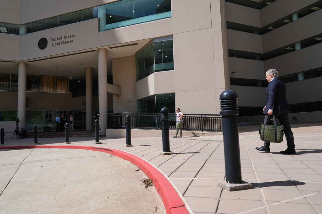 The Edward A. Garmatz United States District Courthouse is seen Monday, June 1, 2026, in Baltimore. (AP Photo/Stephanie Scarbrough)