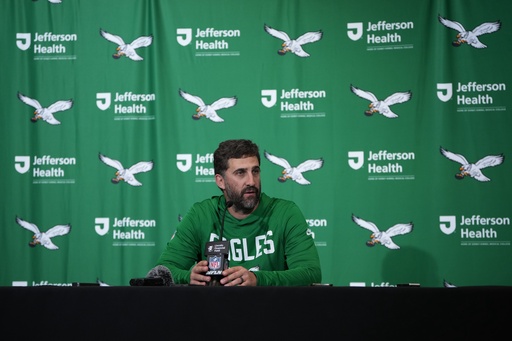 Philadelphia Eagles head coach Nick Sirianni speaks during a news conference after an NFL football game against the New York Giants on Sunday, Oct. 26, 2025, in Philadelphia. (AP Photo/Matt Slocum) Philadelphia Eagles head coach Nick Sirianni speaks during a news conference after an NFL football game against the New York Giants on Sunday, Oct. 26, 2025, in Philadelphia. (AP Photo/Matt Slocum)