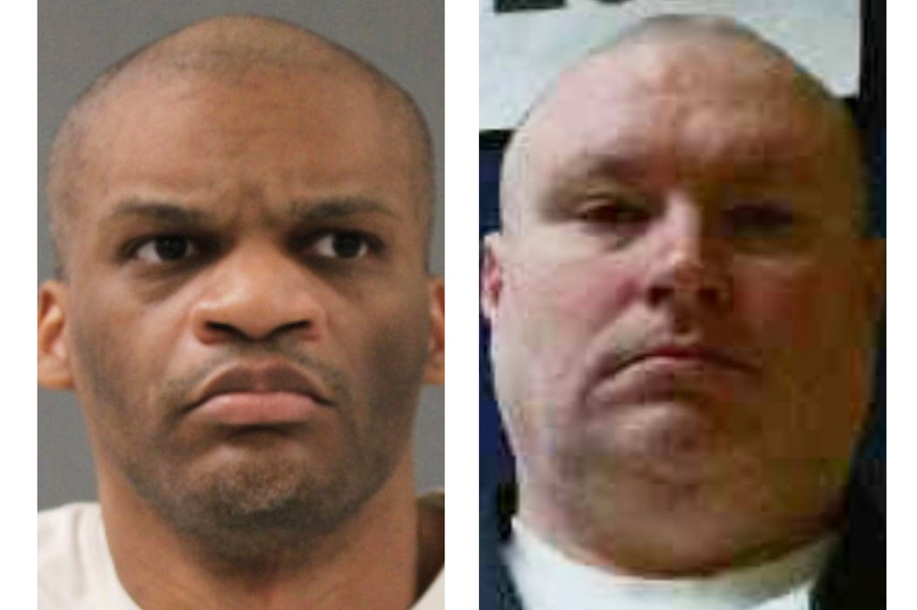 This combination of photos provided by the Texas Department of Criminal Justice and Georgia Department of Corrections shows LeJames Norman, left, and Stacey Humphreys, right. (Texas Department of Criminal Justice/Georgia Department of Corrections via AP)