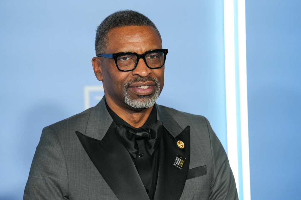 FILE - NAACP President Derrick Johnson arrives at the 57th NAACP Image Awards, Feb. 28, 2026, in Pasadena, Calif. (AP Photo/Chris Pizzello, File)
