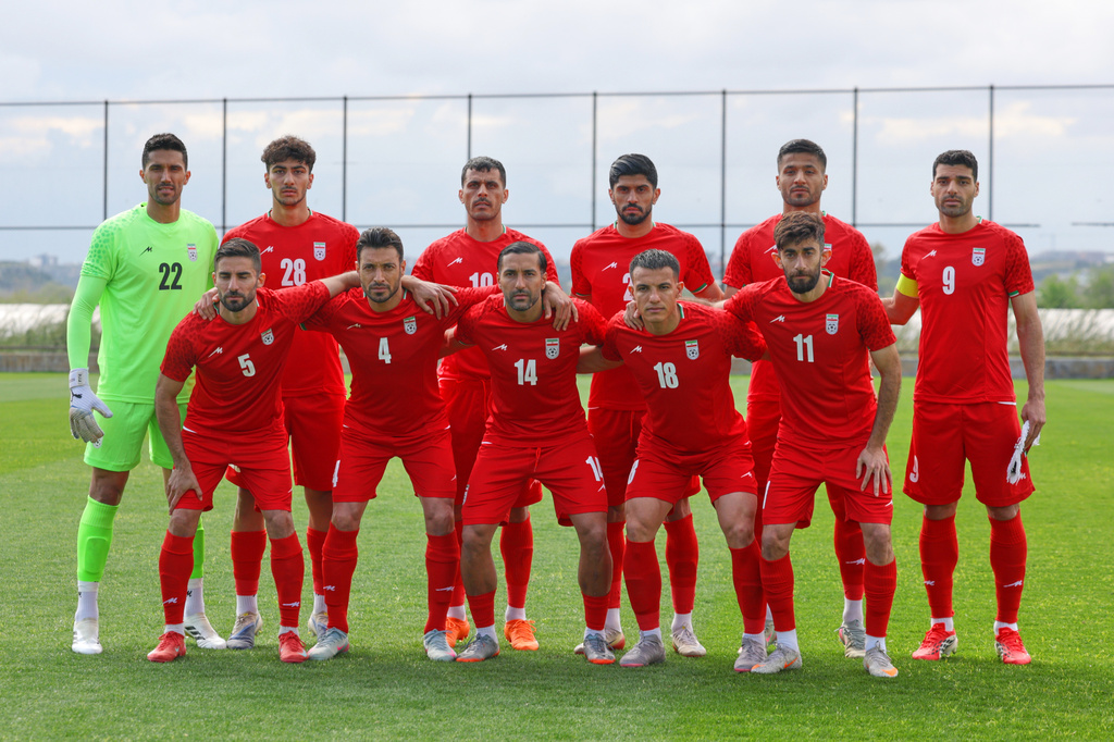FILE - Iran players pose for a team photo prior a friendly soccer match between Iran and Costa Rica, in Antalya, southern Turkey, Tuesday, March 31, 2026. (AP Photo/Riza Ozel, File)