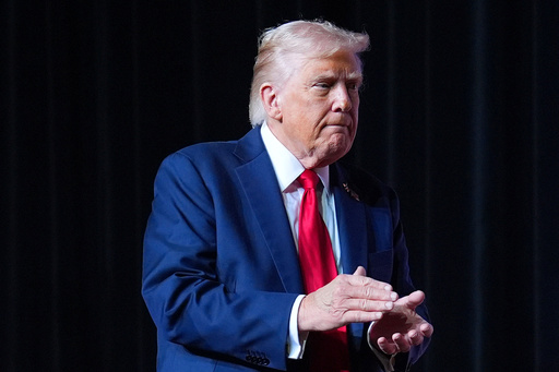 President Donald Trump walking off stage after speaking to a gathering of top U.S. military commanders at Marine Corps Base Quantico, Tuesday, Sept. 30, 2025, in Quantico, Va. (AP Photo/Evan Vucci) President Donald Trump walking off stage after speaking to a gathering of top U.S. military commanders at Marine Corps Base Quantico, Tuesday, Sept. 30, 2025, in Quantico, Va. (AP Photo/Evan Vucci)