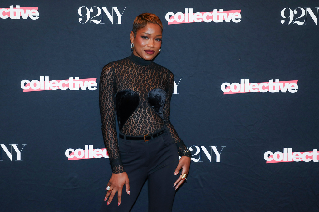 Actor Keke Palmer from "The 'Burbs" cast poses backstage following a screening at The 92nd Street Y on Monday, Feb. 2, 2026, in New York. (Photo by Andy Kropa/Invision/AP)