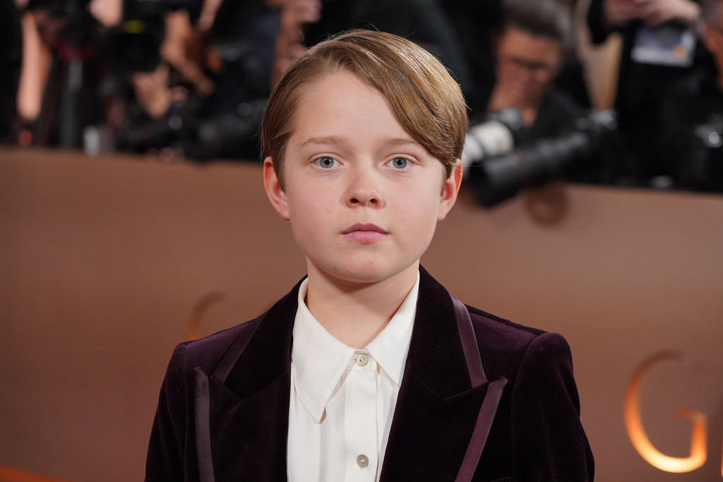 Jacobi Jupe arrives at the 83rd Golden Globes on Sunday, Jan. 11, 2026, at the Beverly Hilton in Beverly Hills, Calif. (Photo by Jordan Strauss/Invision/AP)