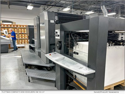 IMAGE CAPTION: Flottman Company's new Heidelberg SM 102-2-P in production at the Crestview Hills facility, running sheets up to 28" x 40" at speeds up to 13,000 per hour. | Flottman Company, a family-owned legacy printing business established in 1921, announced the strategic addition of a Heidelberg SM 102-2-P offset press to its Northern Kentucky manufacturing facility. Installed in December 2025, the new press significantly expands overall production capacity and modernizes operational workflow through advanced automation to support client demand throughout the Greater Cincinnati region and nationwide.