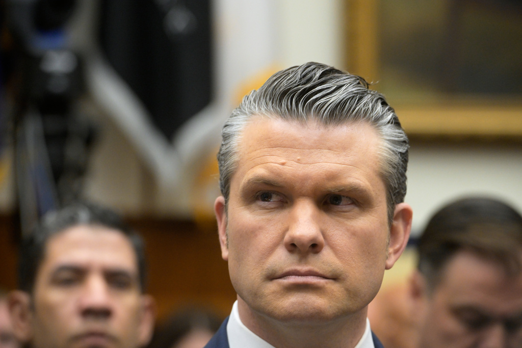 Secretary of Defense Pete Hegseth appears before a House Committee on Armed Services business meeting on the Department of Defense Fiscal Year 2027, on Capitol Hill, Wednesday, April 29, 2026, in Washington. (AP Photo/Rod Lamkey Jr.)