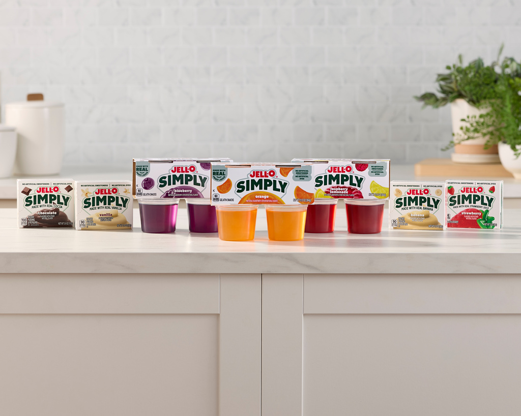 This undated photo provided by Kraft Heinz on Tuesday, May 19, 2026, shows a new line of Jell-O products. (Kraft Heinz via AP)