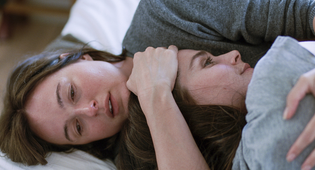 This image released by Neon shows Renate Reinsve, left, and Inga Ibsdotter Lilleaas in a scene from "Sentimental Value." (Kasper Tuxen/Neon via AP)