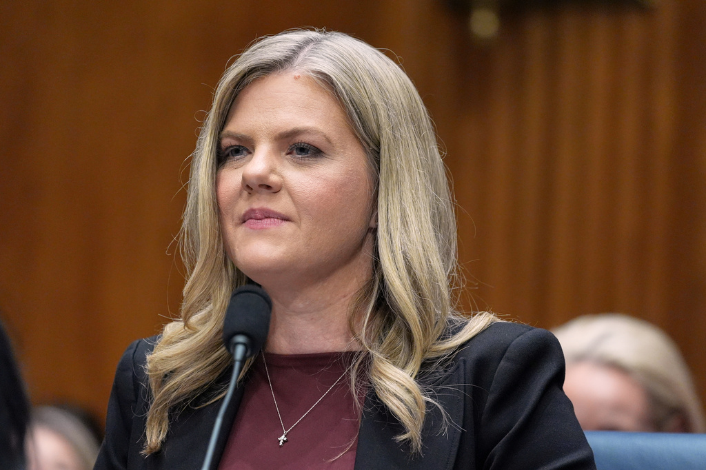 Dr. Heidi Overton listens during her nomination to be Commissioner of the Food and Drug Administration at the Senate Health, Education, Labor, and Pensions (HELP) Committee on Capitol Hill, Thursday, Sept. 24, 2026, in Washington. (AP Photo/Mariam Zuhaib)