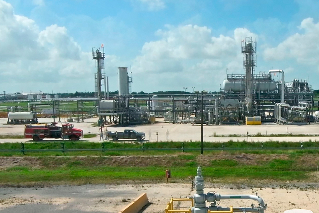 FILE - This photo provided by the U.S. Department of Energy shows a section of the Strategic Petroleum Reserve facility in West Hackberry, La. (U.S. Department of Energy via AP, File)