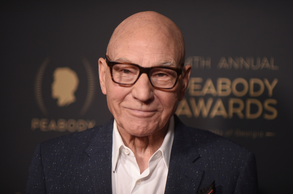 FILE - Patrick Stewart attends the 84th Annual Peabody Awards on Sunday, June 9, 2024, in Beverly Hills, Calif. (Photo by Richard Shotwell/Invision/AP, File)