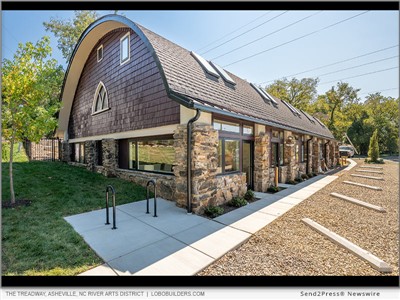 IMAGE CAPTION: The Treadway, Asheville, NC River Arts District, Lobobuilders.com | Nearly two years after Hurricane Helene devastated Asheville's River Arts District, one of its most visible abandoned corners is coming back to life. Lobo Builders has restored a landmark historic church as The Treadway, six Mountain Modern townhomes in the district USA TODAY's 10Best Readers' Choice Awards named the No. 1 arts district in the United States in 2026.