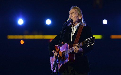 FILE - Gordon Lightfoot performs during the half-time show at the CFL Grey Cup championship football game between the Toronto Argonauts and the Calgary Stampeders on Nov. 25, 2012, in Toronto. (Sean Kilpatrick/The Canadian Press via AP) FILE - Gordon Lightfoot performs during the half-time show at the CFL Grey Cup championship football game between the Toronto Argonauts and the Calgary Stampeders on Nov. 25, 2012, in Toronto. (Sean Kilpatrick/The Canadian Press via AP)