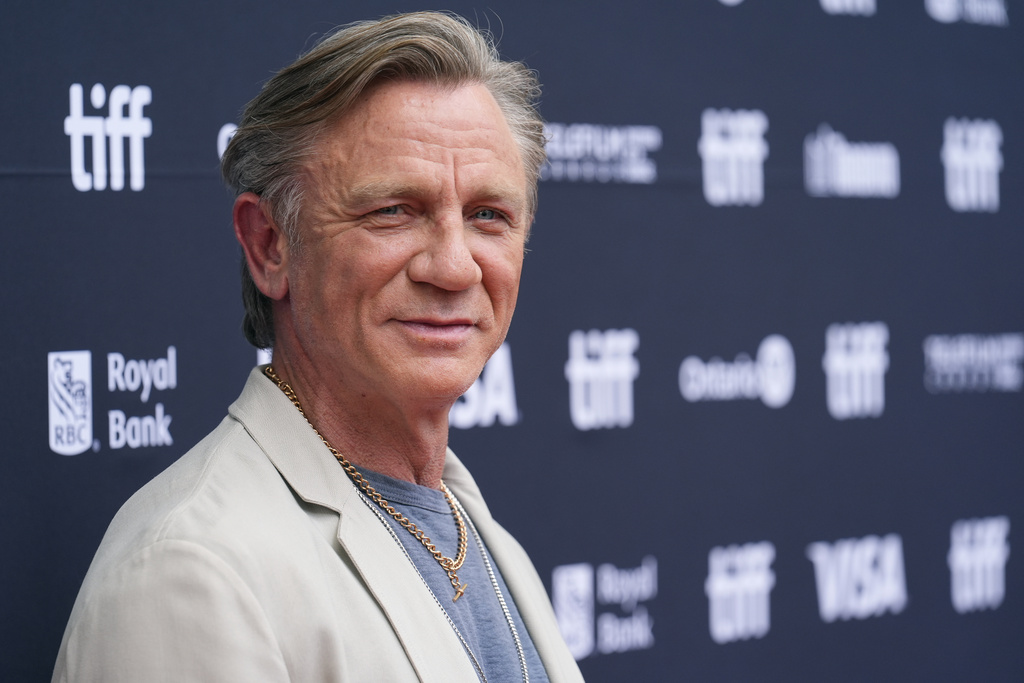 Daniel Craig attends the premiere of "Wake Up Dead Man: A Knives Out Mystery" at the Princess of Wales Theatre during the Toronto International Film Festival on Saturday, Sept. 6, 2025, in Toronto. (AP Photo/Chris Pizzello)