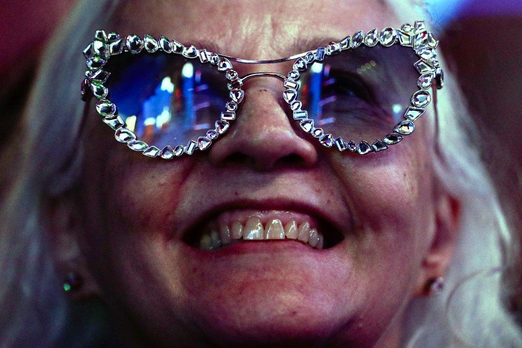 FILE - A fan attends the performance by American singer Jon Batiste at the Rock in Rio music festival in Rio de Janeiro, Sept. 7, 2026. (AP Photo/Bruna Prado, File)