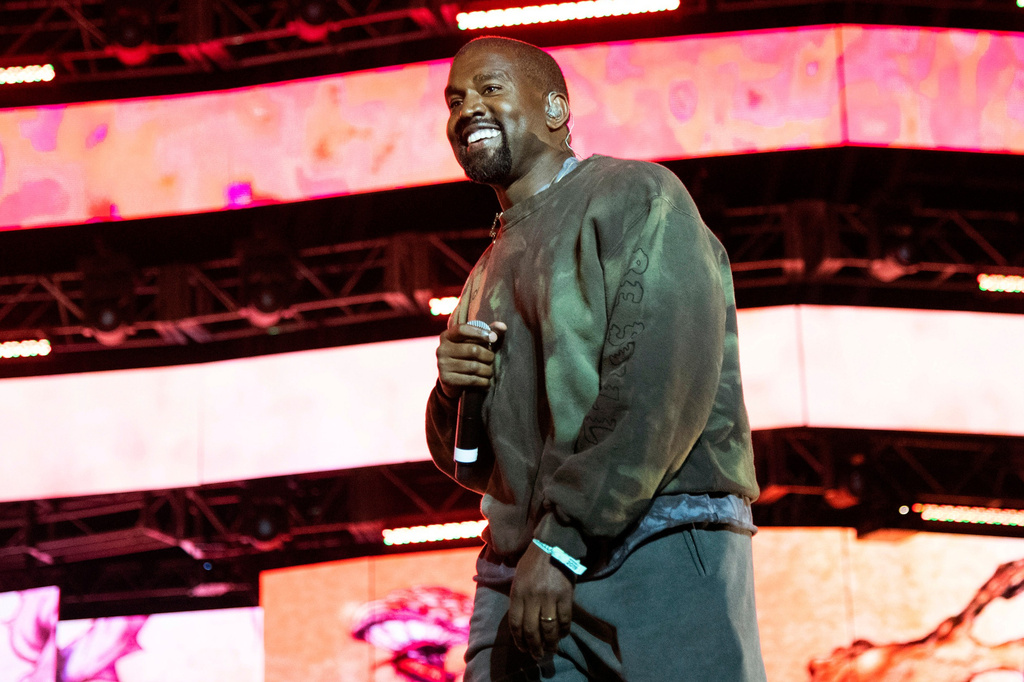 FILE - Kanye West performs at the Coachella Music & Arts Festival on April 20, 2019, in Indio, Calif. (Photo by Amy Harris/Invision/AP, File)