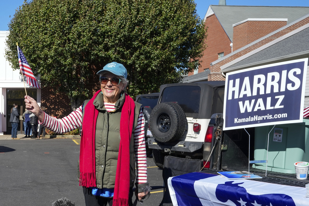 In North Carolina, Trump and Harris navigate a hurricane and a