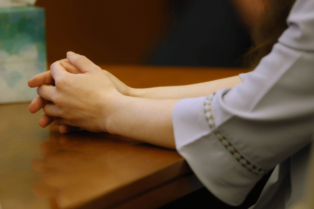 Defendant Lindsay Clancy listens during her murder trial at Plymouth Superior Court in Plymouth, Mass., on Thursday, July 30, 2026. (CJ Gunther/The Boston Herald via AP, Pool)