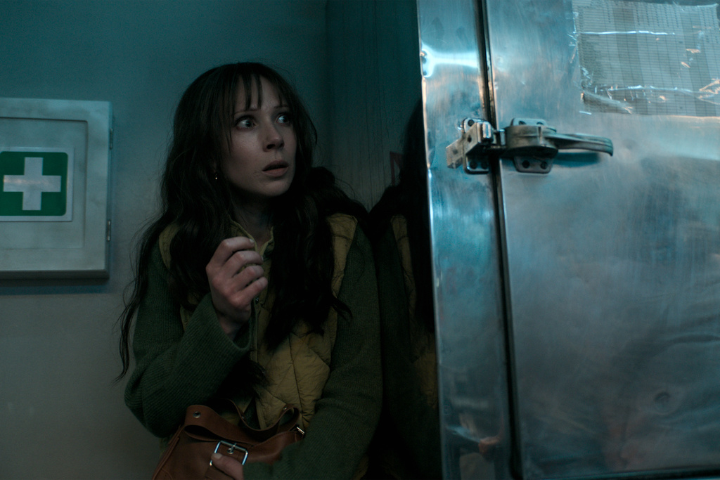 This image released by Briarcliff Entertainment shows Juno Temple in a scene from "Good Luck, Have Fun, Don't Die." (Briarcliff Entertainment via AP)