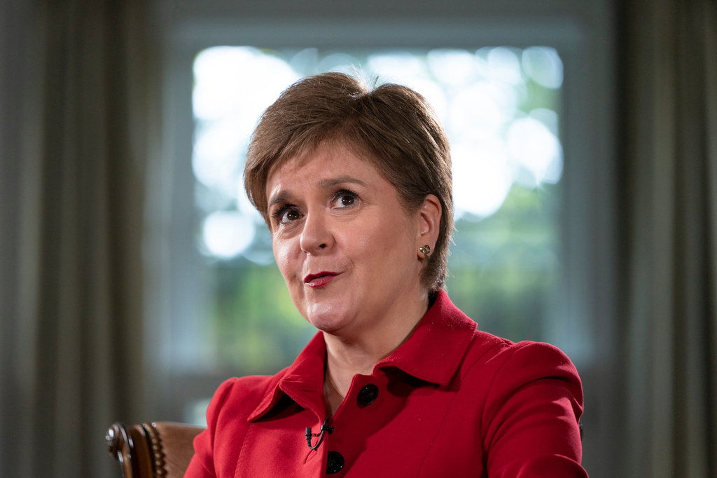 FILE - Scotland's First Minister of Scotland Nicola Sturgeon is interviewed in Washington, May 17, 2022. (AP Photo/Jacquelyn Martin, File)