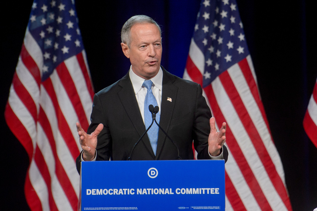 FILE - DNC chair candidate Martin O'Malley speaks at the Democratic National Committee Winter Meeting in National Harbor, Md., Feb. 1, 2025. (AP Photo/Rod Lamkey, Jr., File)