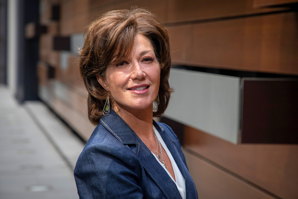 Singer Amy Grant poses for a portrait in New York on Thursday, April 16, 2026. (Photo by Andy Kropa/Invision/AP)