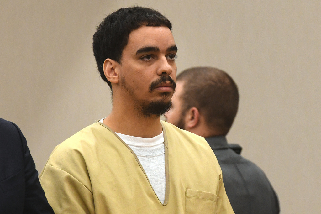 Jonatan Nanita, the boyfriend of Karla Garcia, Jacqueline "Mimi" Torres-Garcia's mother, appears during a hearing in Torrington Superior Court, Friday, Nov. 14, 2025, in Torrington, Conn. (Ned Gerard/Hearst Connecticut Media via AP)