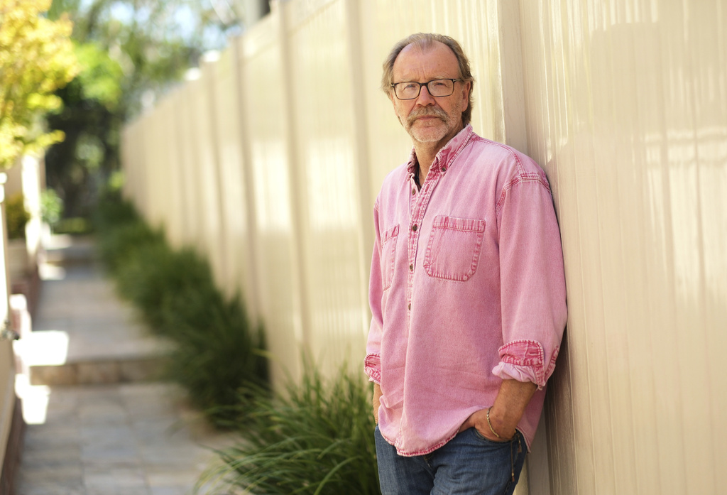 Author George Saunders poses for a portrait on Wednesday, Aug. 20, 2025, in Santa Monica, Calif. (AP Photo/Chris Pizzello)