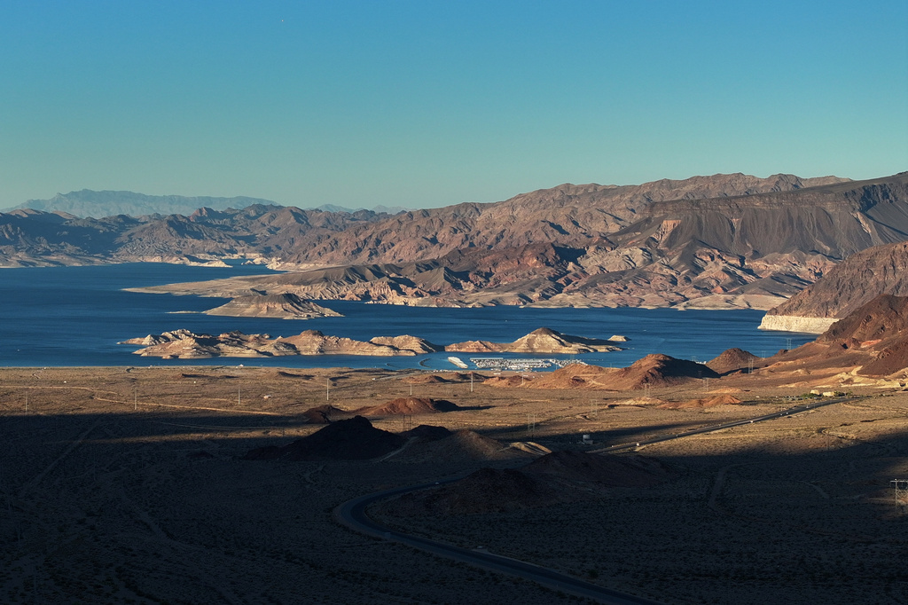 FILE - Lake Mead is seen on Sept. 3, 2026, in Boulder City, Nev. (AP Photo/John Locher, File)
