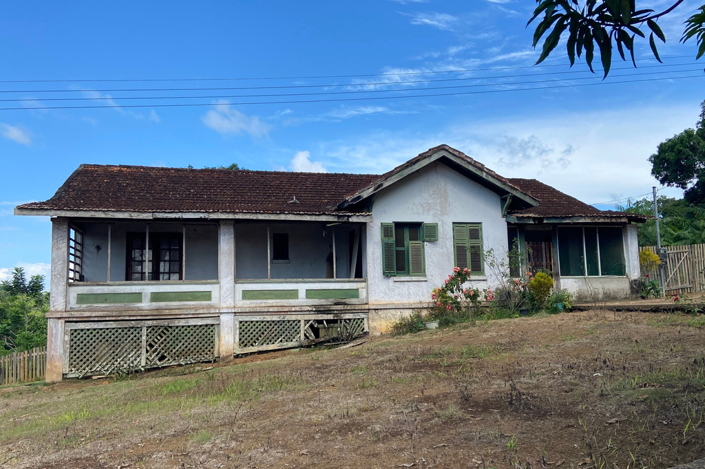 This photo provided by the Brazilian Federal Justice shows a building in Fordlandia, Para, Brazil, Dec. 6, 2021. (Ianara Duarte/Brazilian Federal Justice via AP)