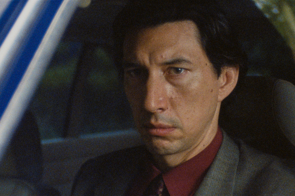 This image released by Neon shows Adam Driver in a scene from "Paper Tiger." (Neon via AP)