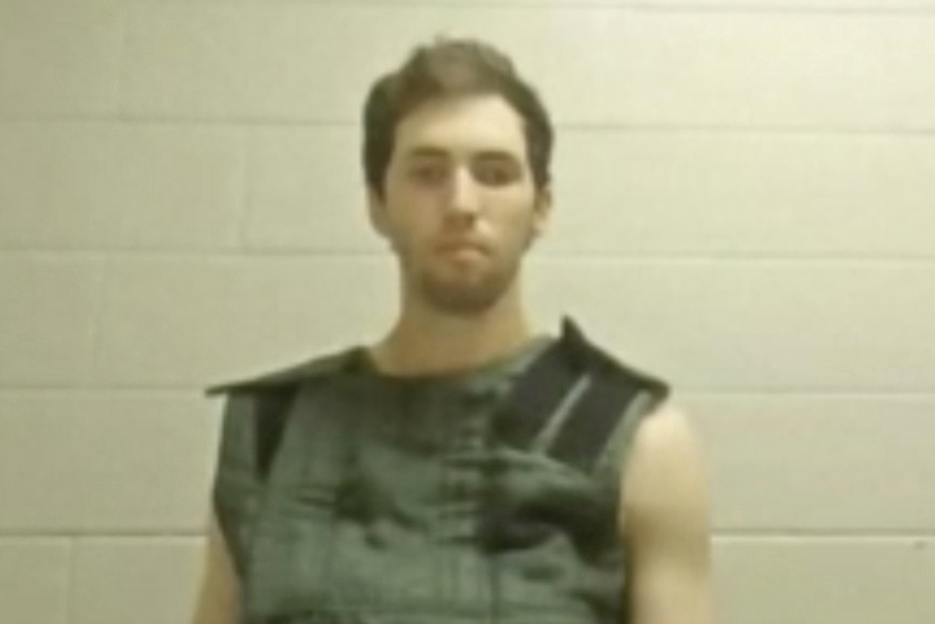 In this image from video provided by Utah State Courts, Tyler James Robinson attends a virtual court hearing from prison in Utah, on Tuesday, Sept. 16, 2025, accused of fatally shooting conservative activist Charlie Kirk. (Utah State Courts via AP)