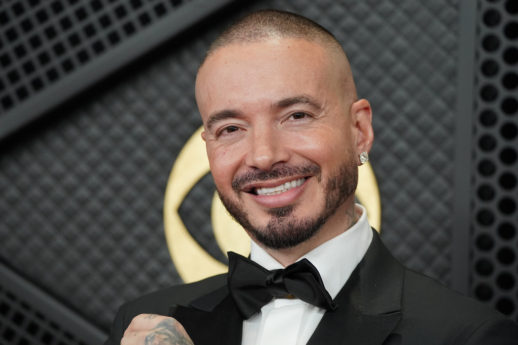 FILE - J Balvin arrives at the 68th annual Grammy Awards on Sunday, Feb. 1, 2026, in Los Angeles. (Photo by Jordan Strauss/Invision/AP, File)
