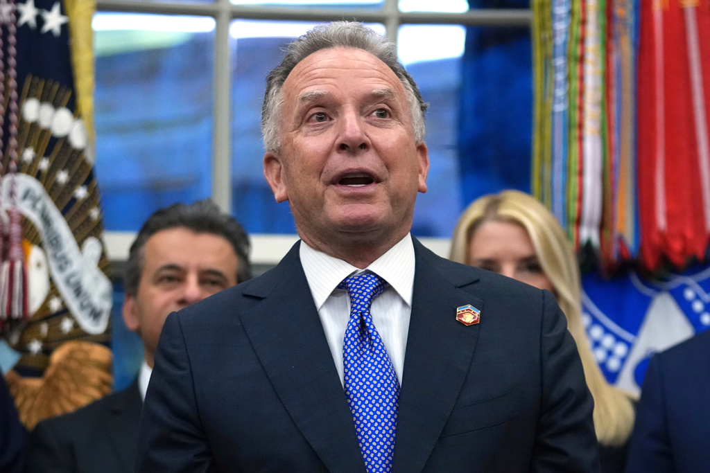 FILE - White House Special Envoy to the Middle East Steve Witkoff speaks at an event in the Oval Office of the White House, Thursday, Jan. 29, 2026, in Washington. (AP Photo/Allison Robbert,File)
