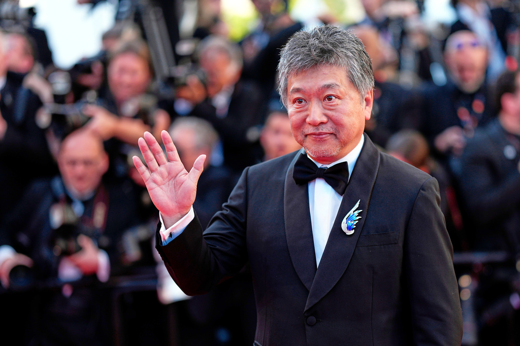 FILE - Hirokazu Kore-eda appears at the opening ceremony of the 79th international film festival, Cannes, southern France, on May 12, 2026. (Photo by Scott A Garfitt/Invision/AP, File)