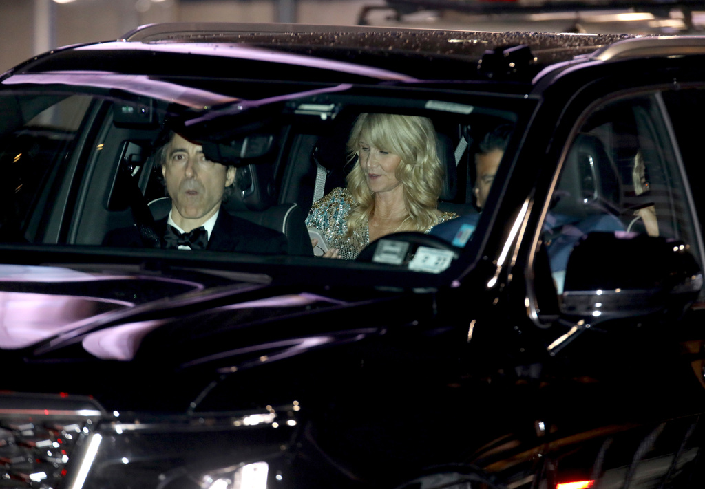 Laura Dern leaves the wedding of Taylor Swift and Travis Kelce at Madison Square Garden on Saturday, July 4, 2026, in New York. (Photo by Andy Kropa/Invision/AP)